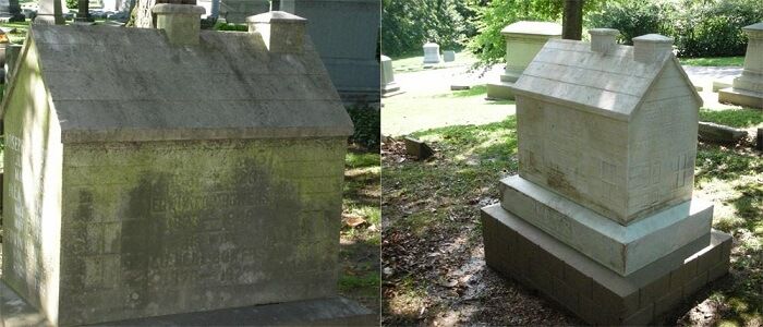 Hays Family Schoolhouse Monument restoration